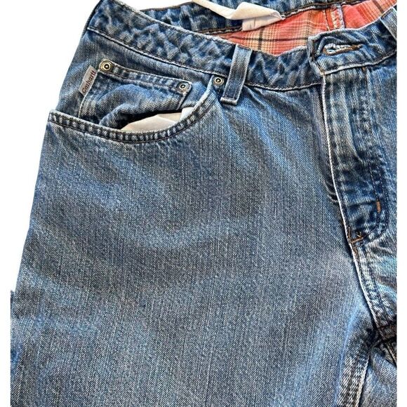 Vintage Carhartt Red Flannel Lined Jeans Men's Size B21DST? W32? - See Desc! - Picture 6 of 16